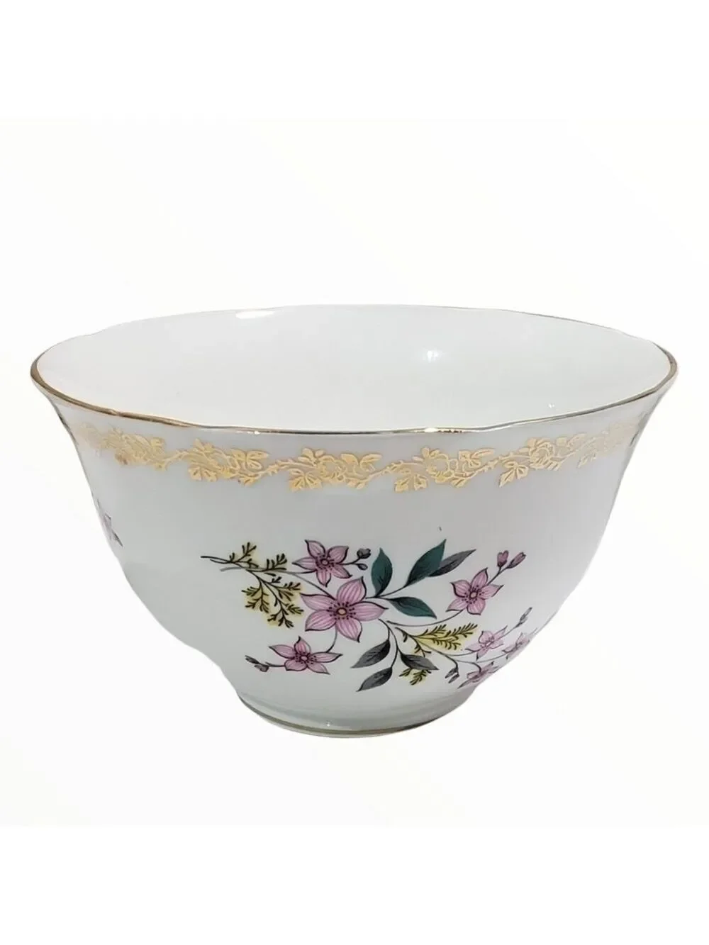 VTG Royal Grafton England fine China finger bowl 22k gold rim